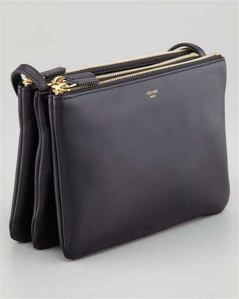 buy celine trio bag black|celine trio crossbody bag.